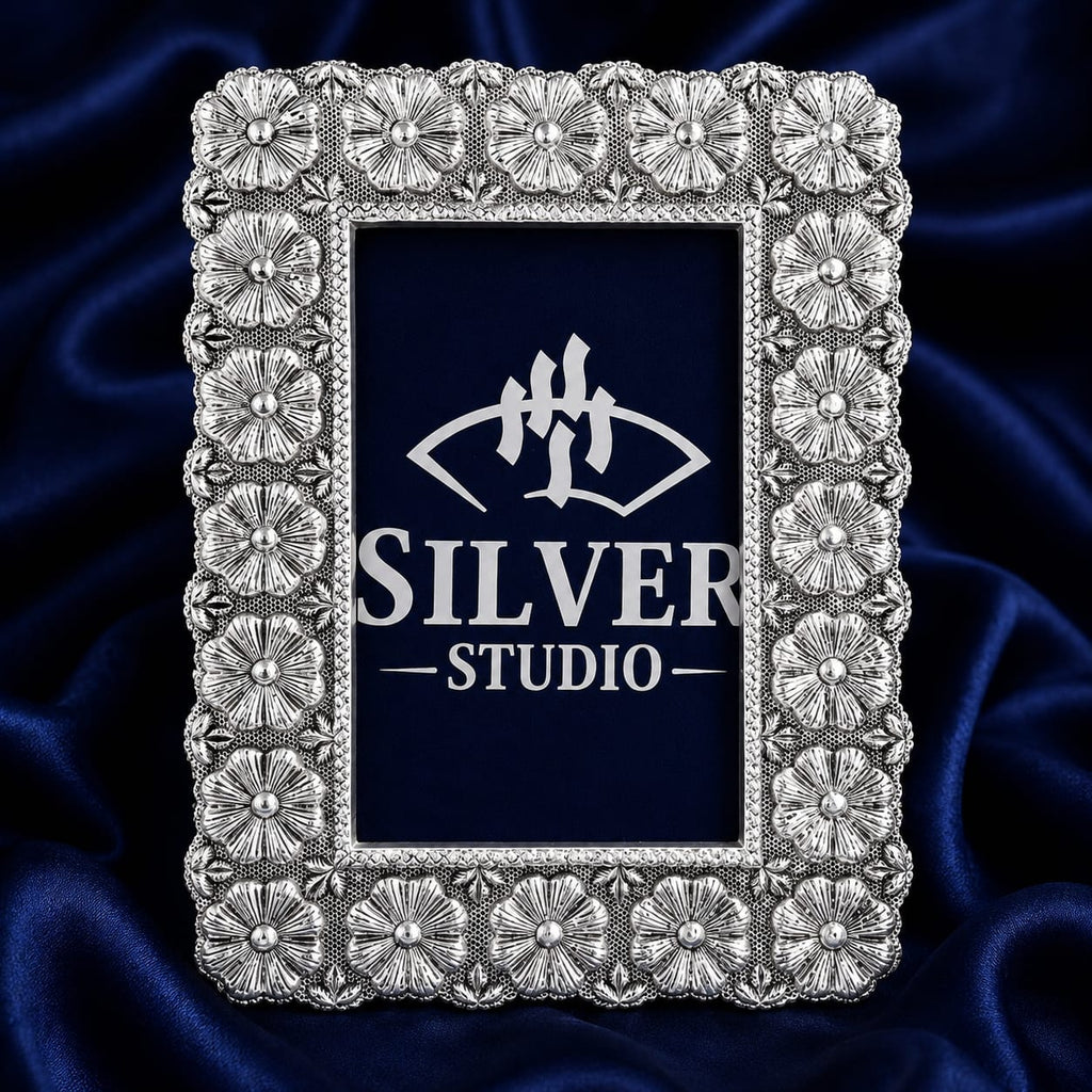 Floral Heritage Silver Frame