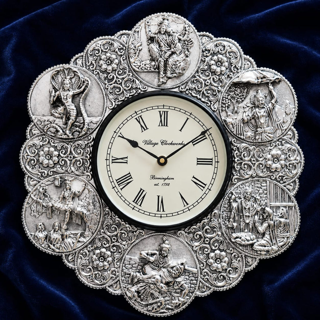 Radha Krishna Wall Clock