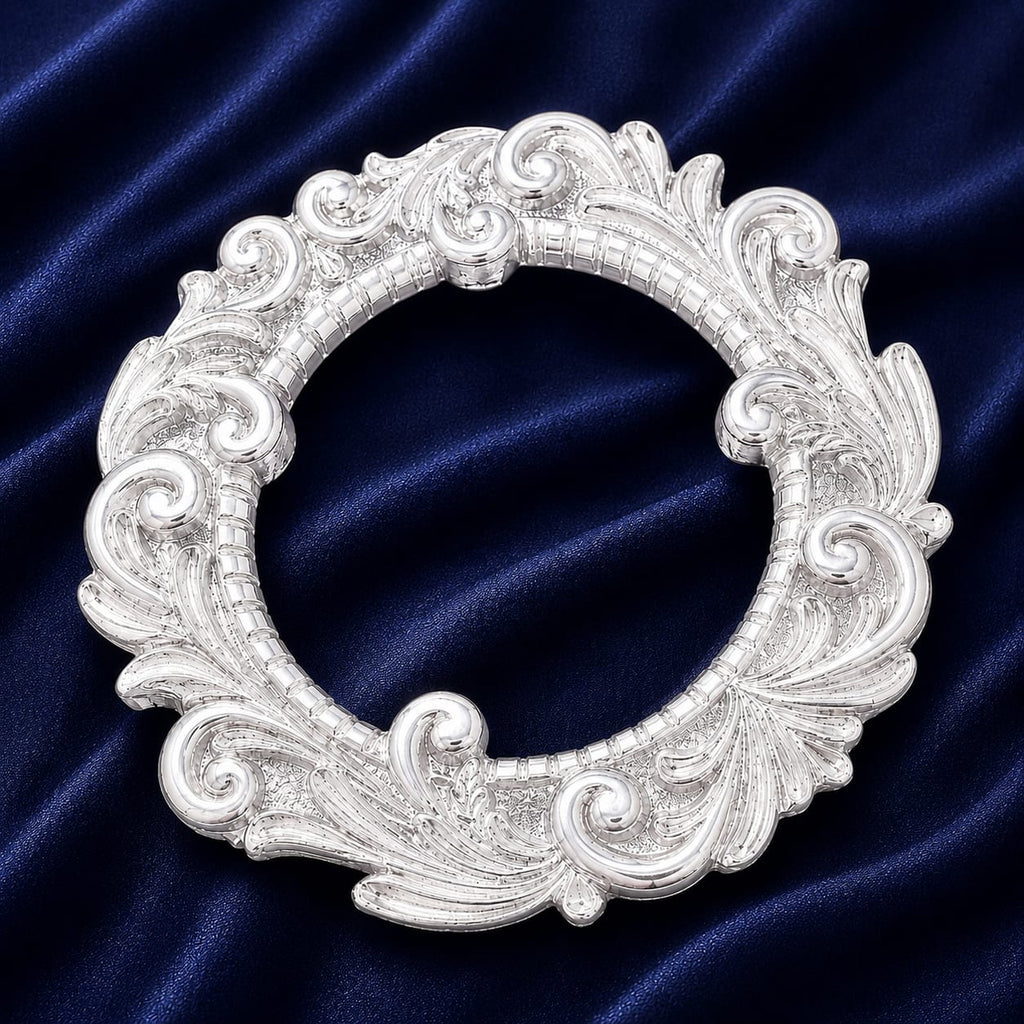 Round Glass Chowki