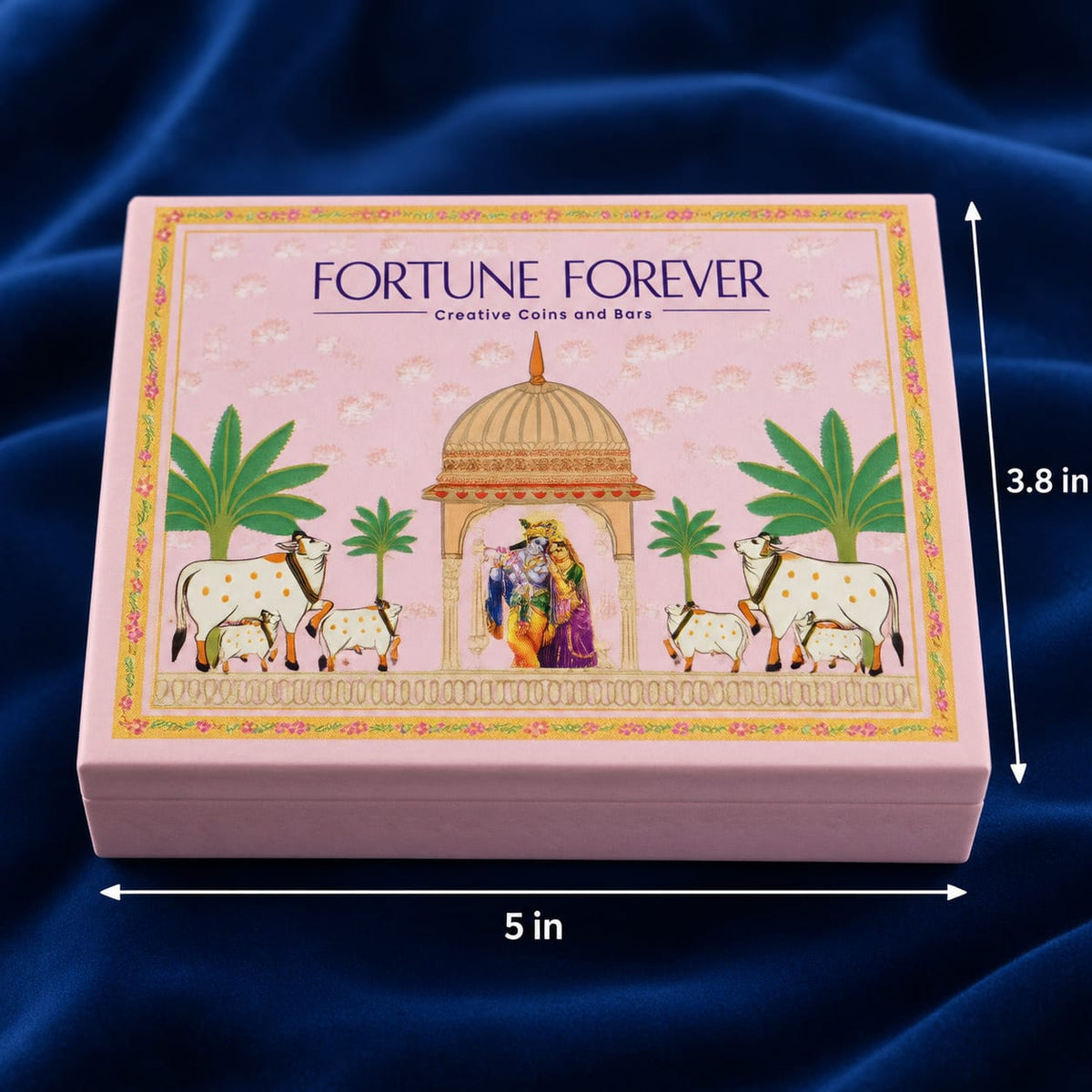 Box Packaged Coins Gifting Radha Kishan Ji