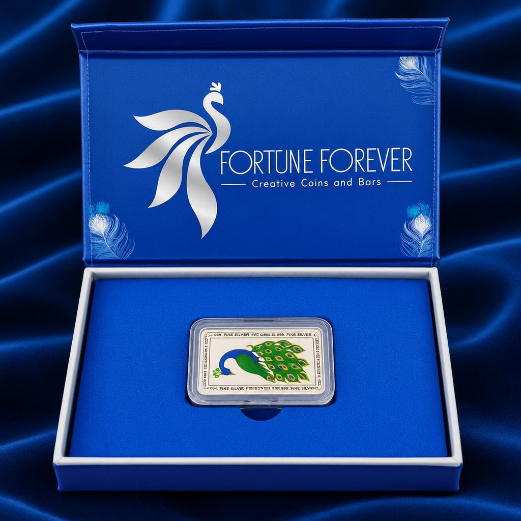 Box Packaged Coins Gifting Peacock