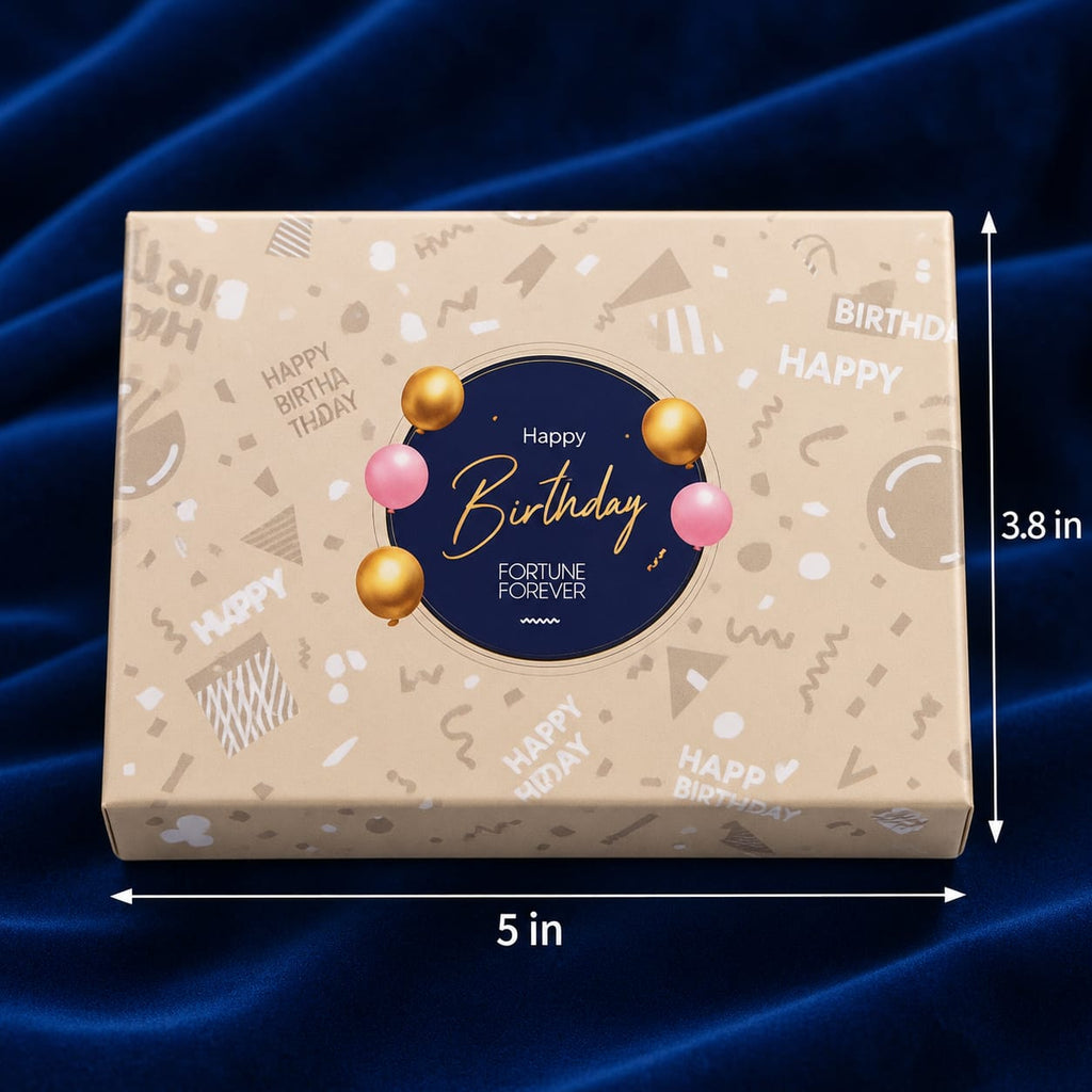 Box Packaged Coins Gifting Happy Birthday