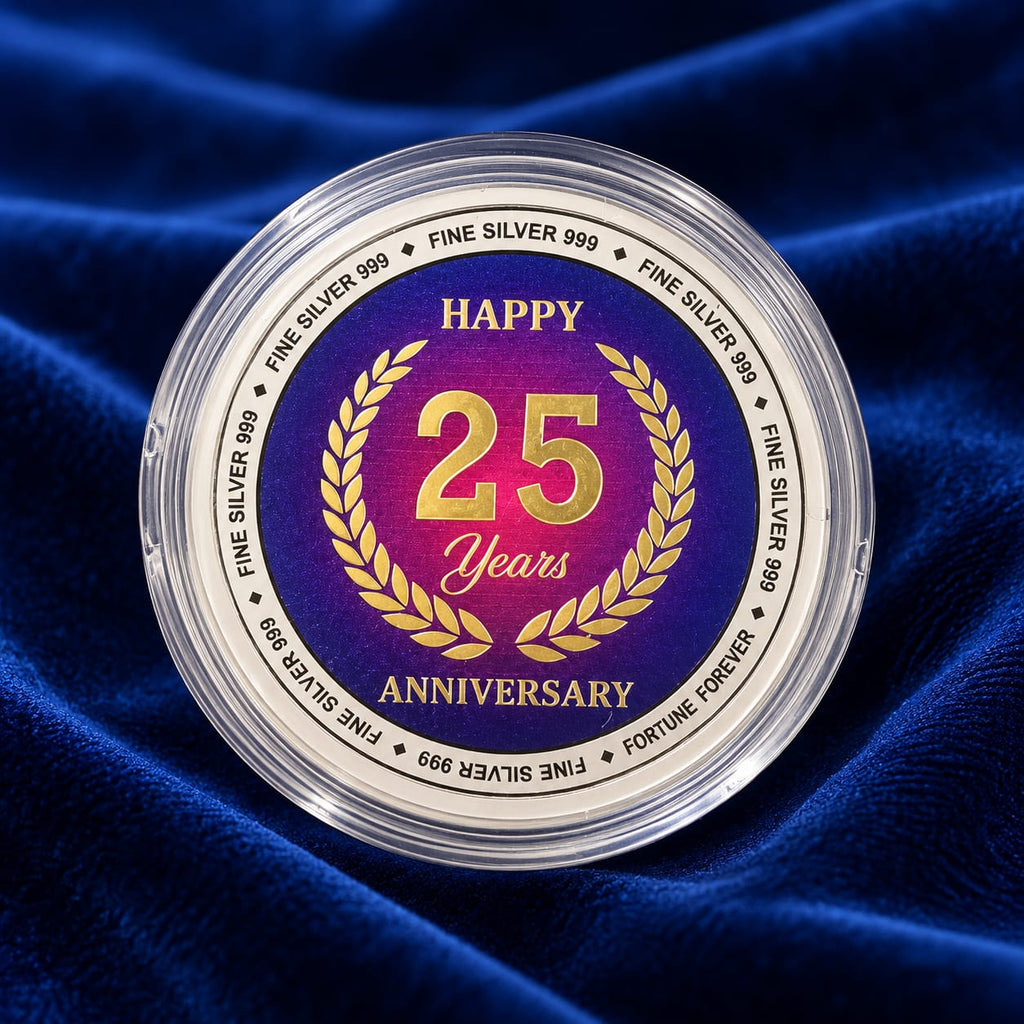 Box Packaged Coins Gifting 25th Anniversary