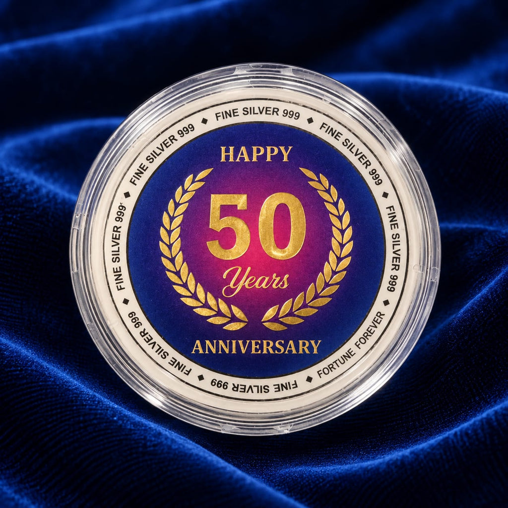 Box Packaged Coins Gifting 50th Anniversary
