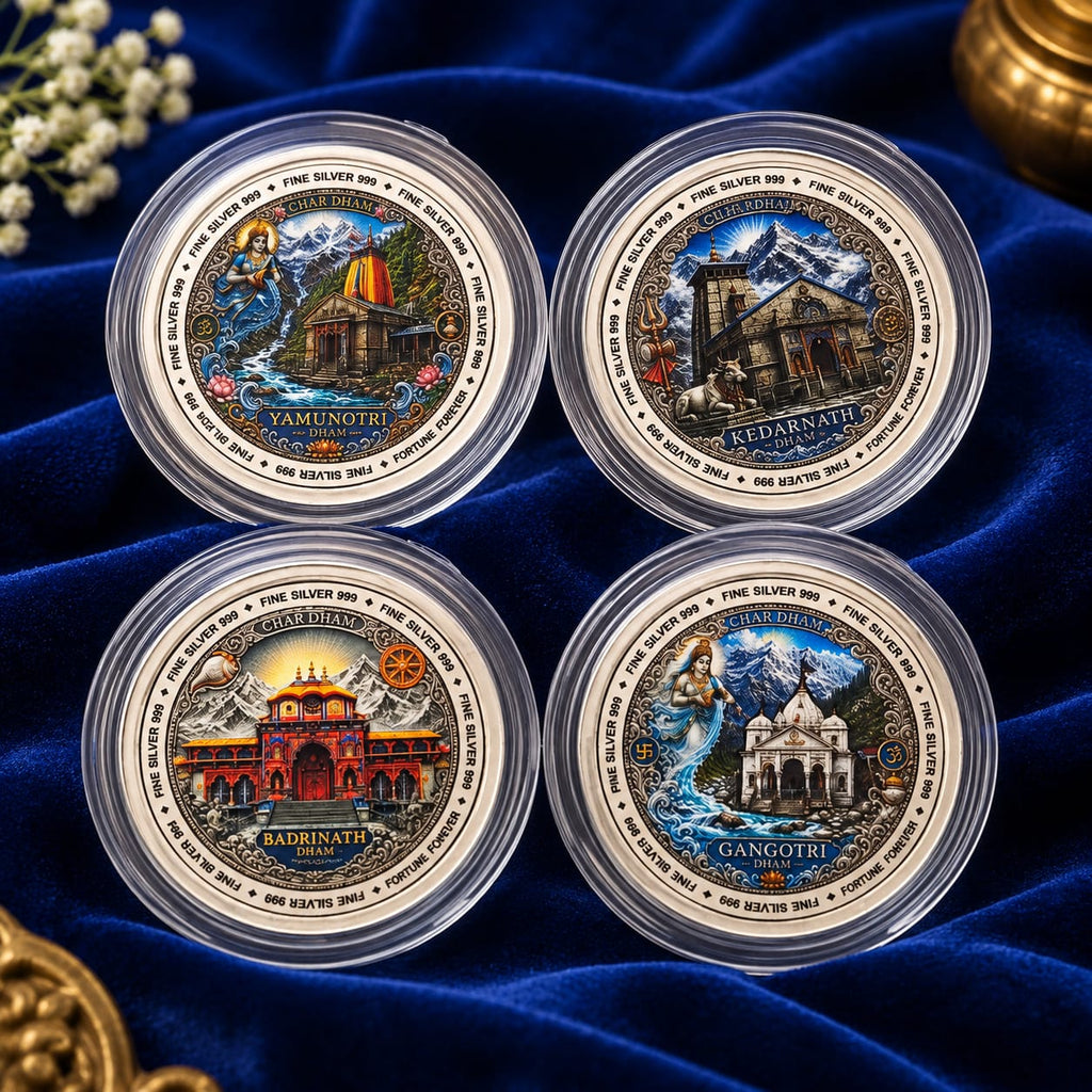 Wooden Package Coins Chaar Dham Tirth