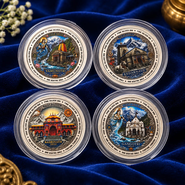 Wooden Package Coins Chaar Dham Tirth