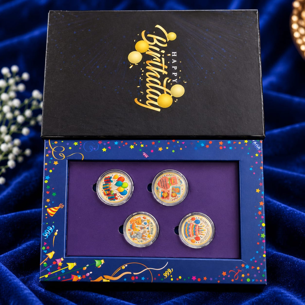 Happy Birthday Silver Coin Gift Set