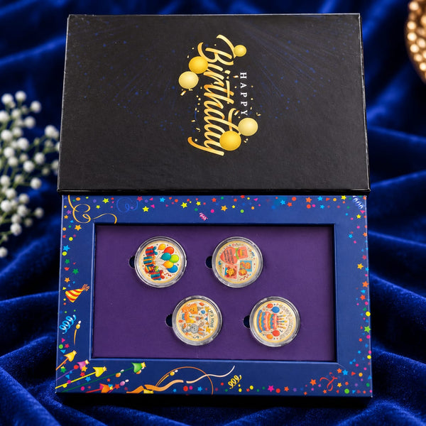Happy Birthday Silver Coin Gift Set