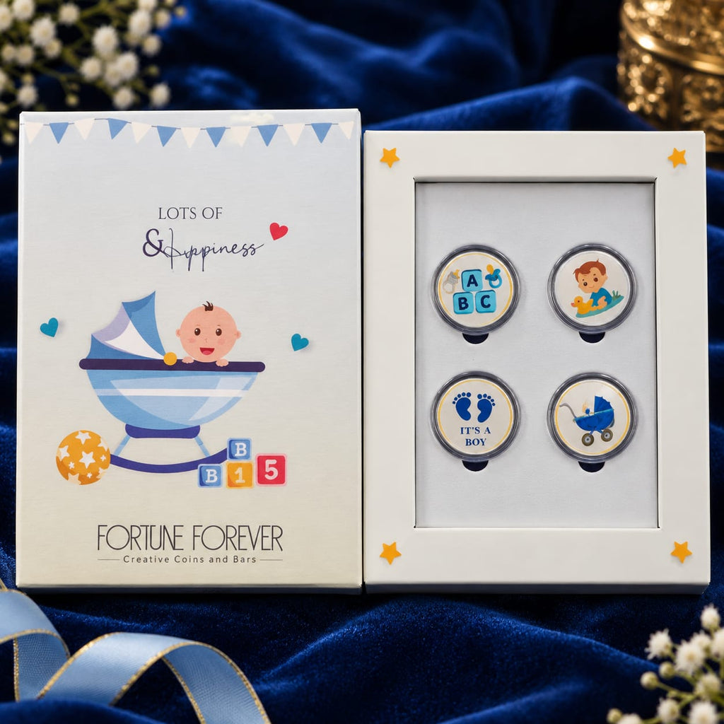 Little Prince Silver Baby Coin Gift Set