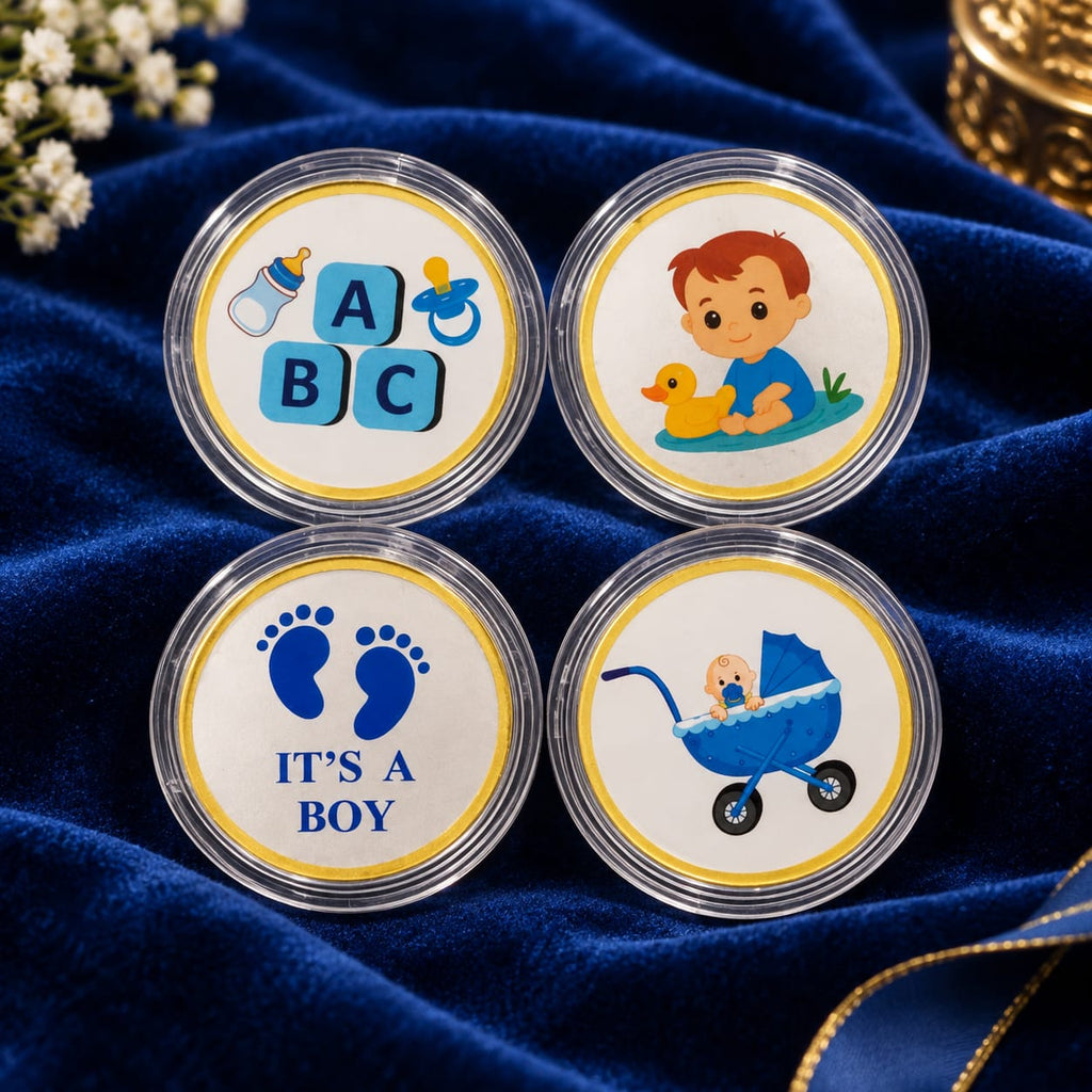 Little Prince Silver Baby Coin Gift Set