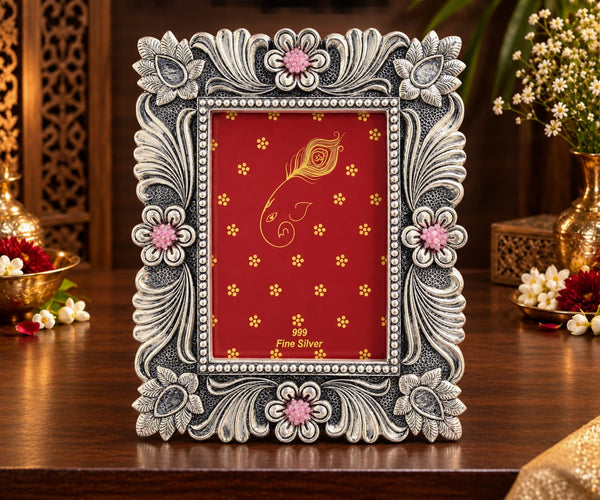 Twin Lotus Silver Dry Fruit Box