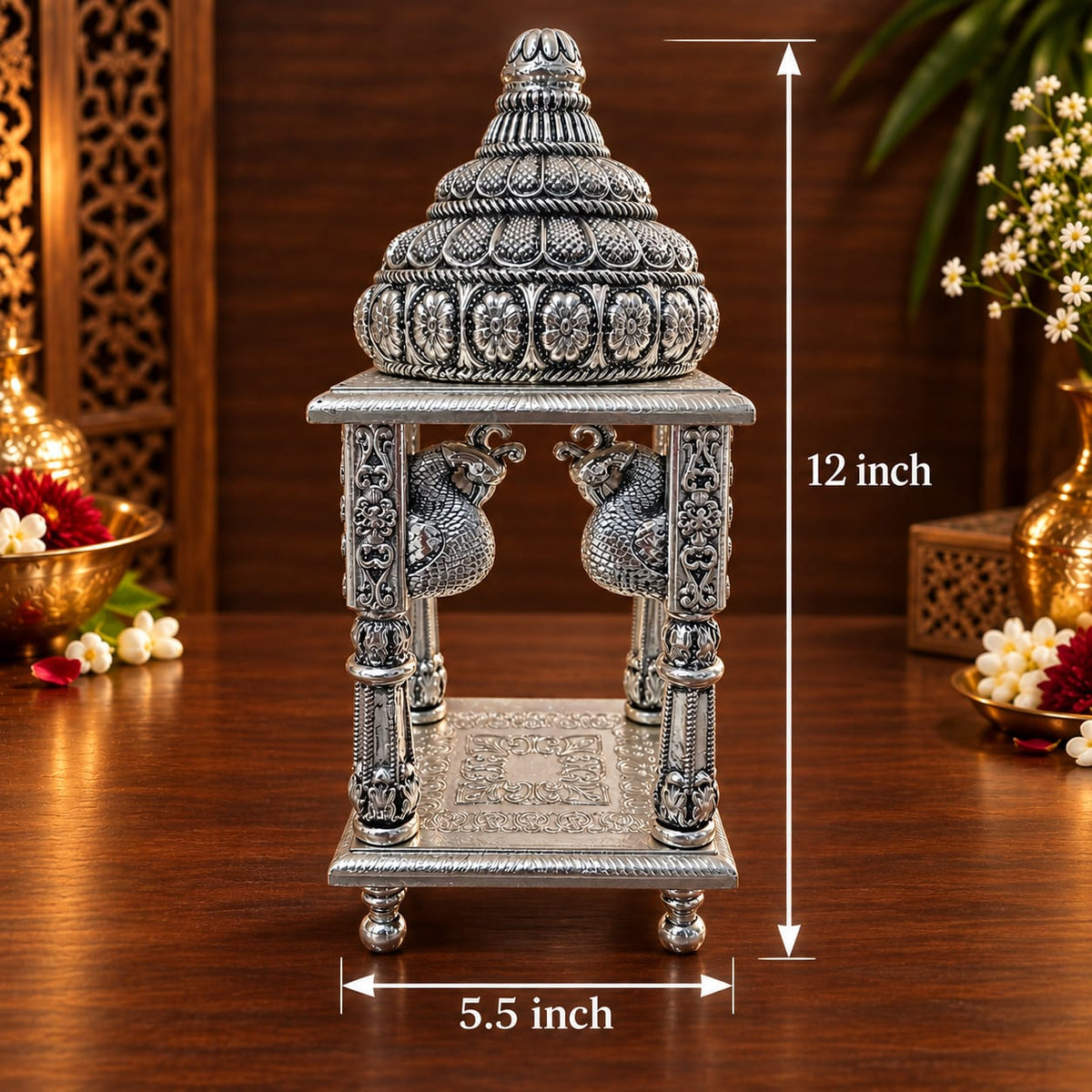 Peacock Silver Temple