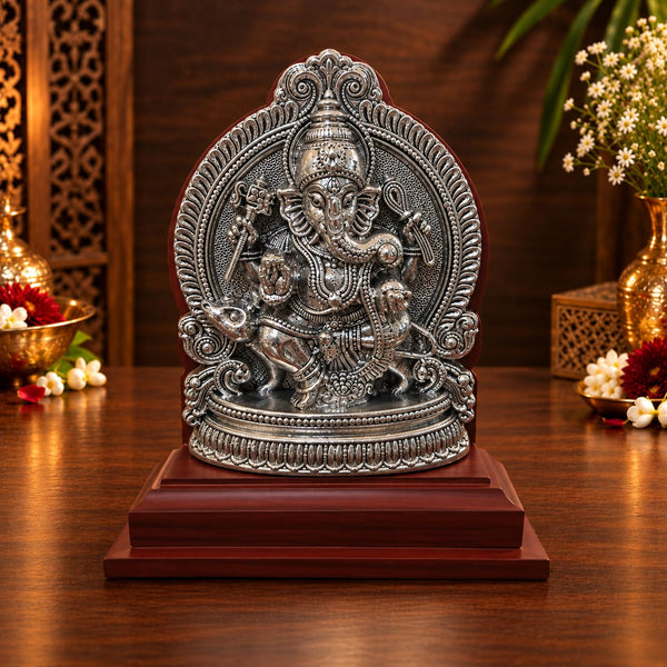 Lakshmi Ganesh Ji Silver Idol Pair