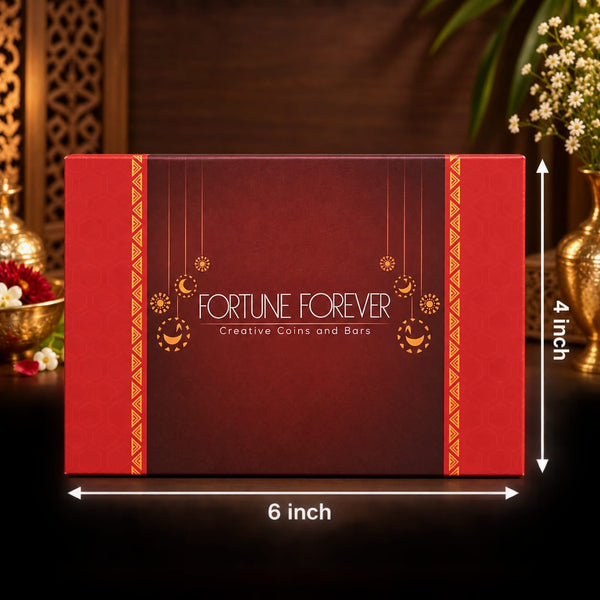 Diwali Silver Coin Gift Box, 10gm