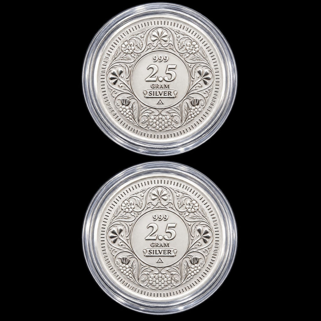 Lakshmi Ganesh Ji Silver Coin, 5gm