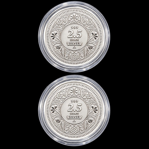 Lakshmi Ganesh Ji Silver Coin, 5gm