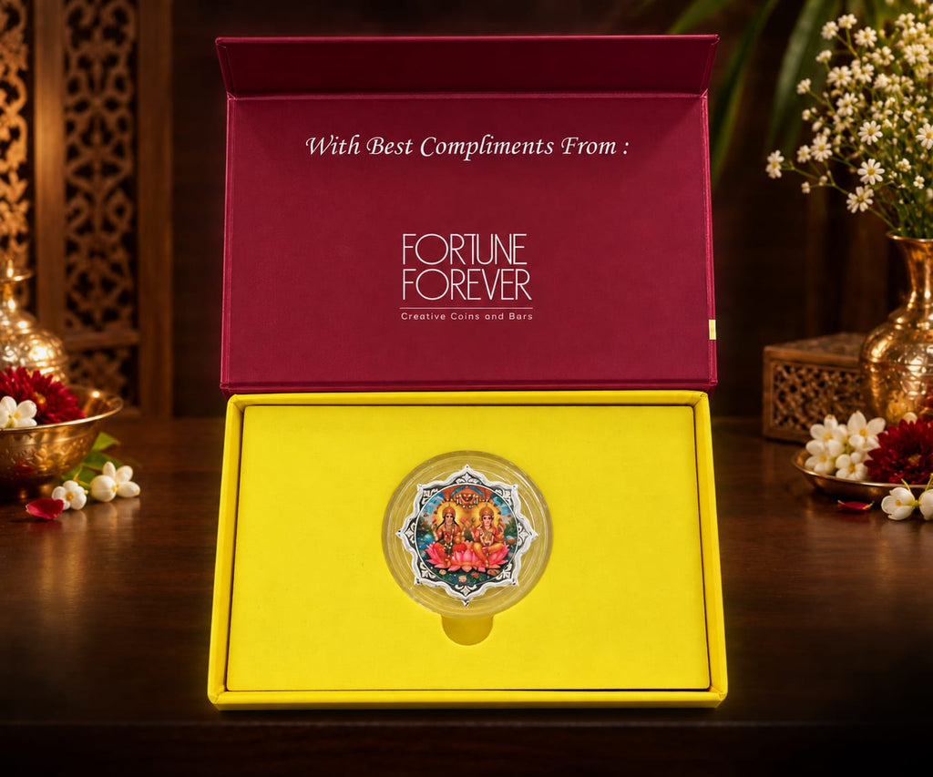 Love Gift Box Silver Coin, 5gm
