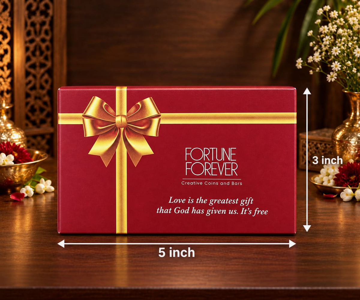 Love Gift Box Silver Coin, 5gm Main image