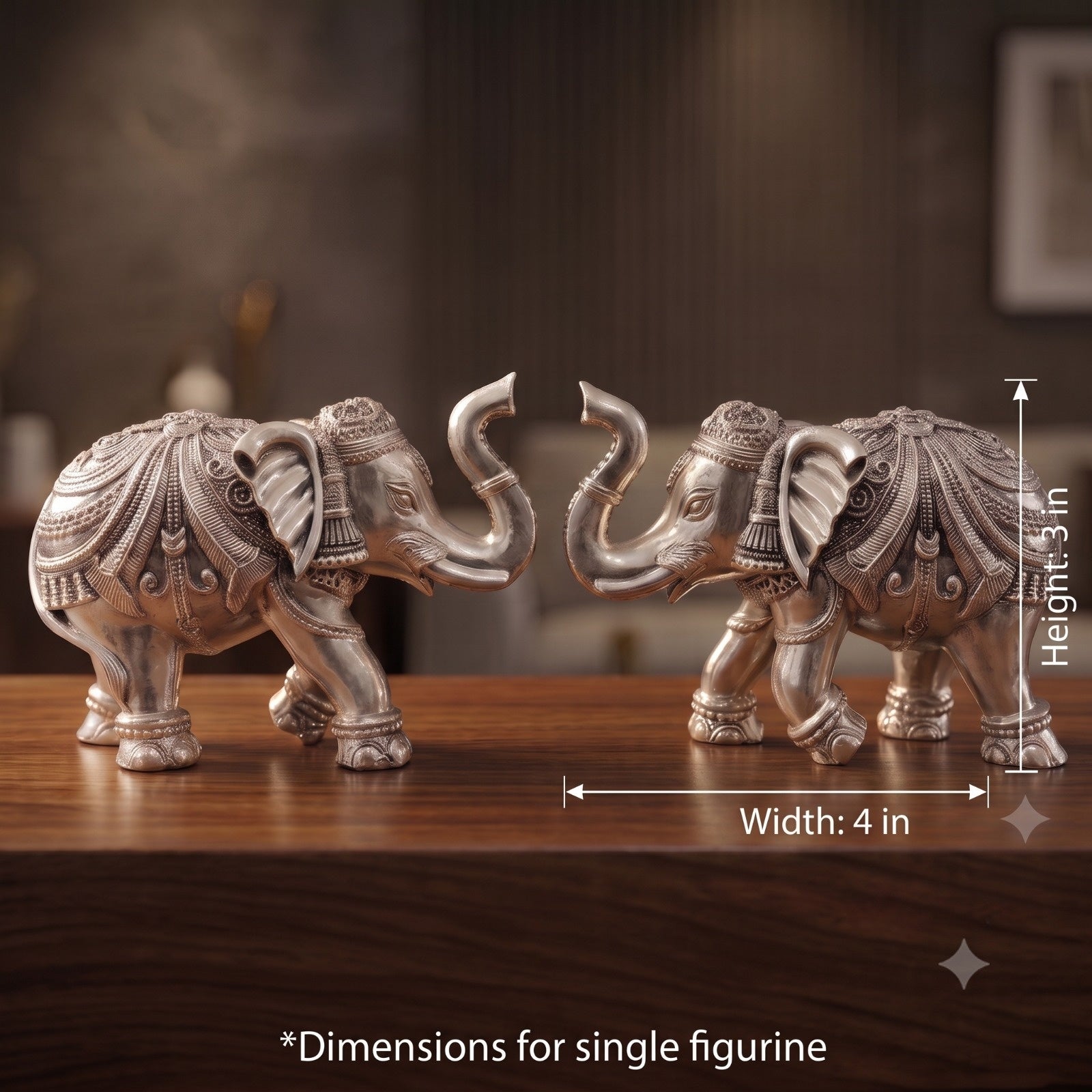 3 Inch Elephant Pair