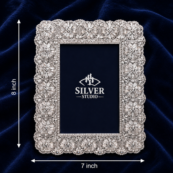 Floral Heritage Silver Frame