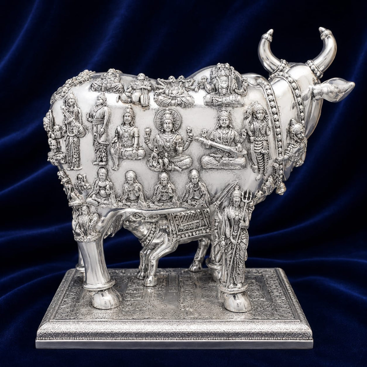 Small Cow With Divinity Cabinet