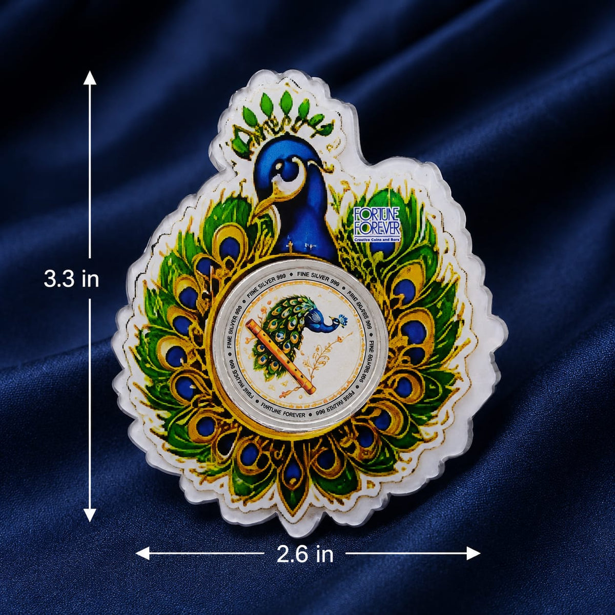Peacock Silver Coin, 5gm