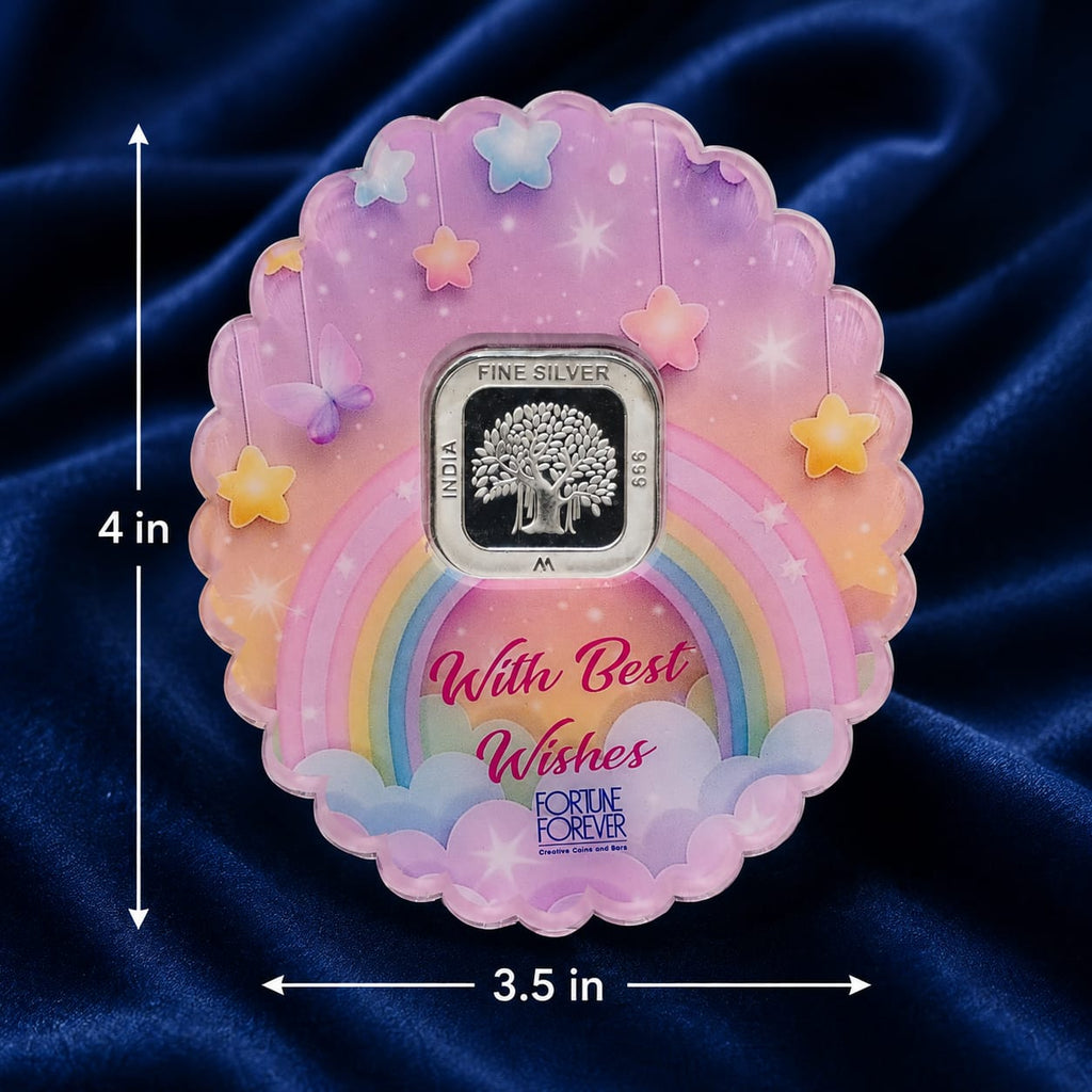 Happy Birthday Silver Coin, 5gm