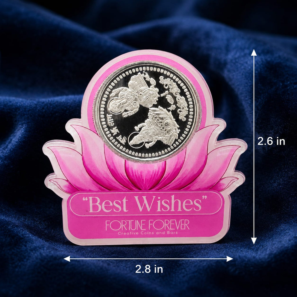 Lakshmi-Ganesh Ji Silver Coin, 10gm