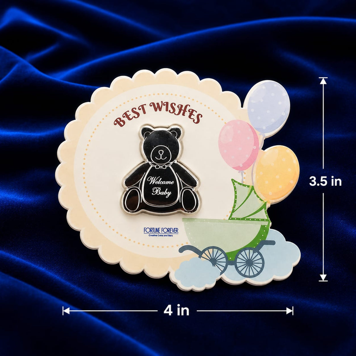 Welcome Little Teddy Silver Coin, 10gm Main image