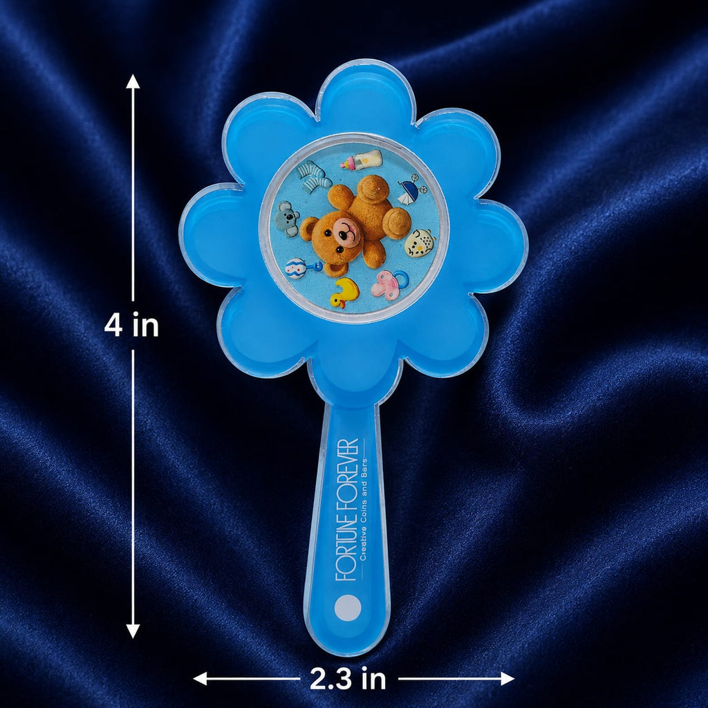 Little Bloom Silver Teddy Rattle, 5gm