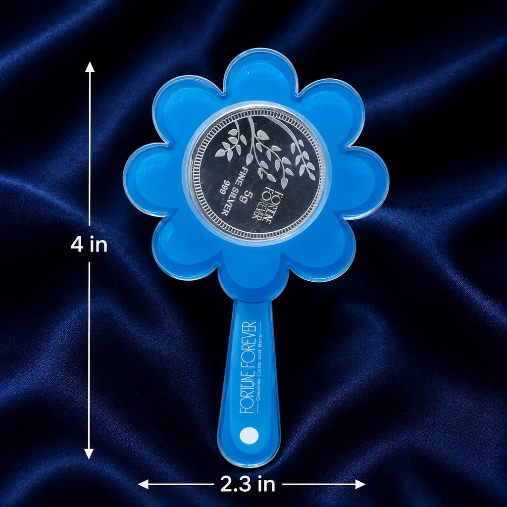 Little Bloom Silver Teddy Rattle, 5gm